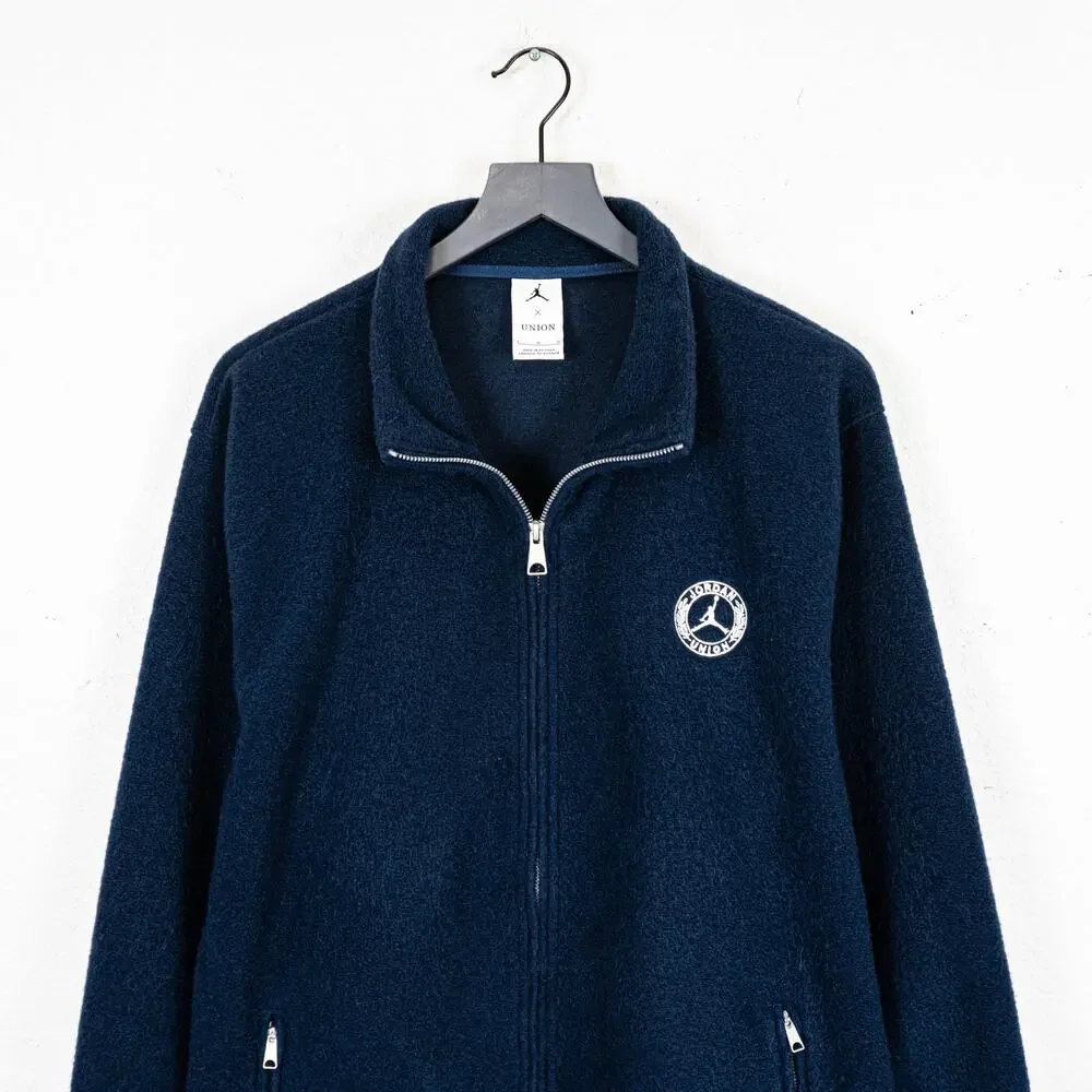 Jordan x Union LA Logo Track Jacket & Pant Set Fleece Navy size Large